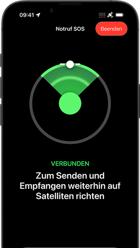 iPhone17e 46 Nachrichten über Satellit wird verwendet